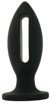 Анальна пробка-тунель Kink Wet Works Lube Luge Premium Silicone Plug 5 Inch, 12,7 см колір чорний (19876005 млрд) - зображення 1