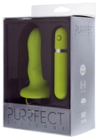 Анальная вибропробка Purrfect Silicone 10 Function Plug Green (15996000000000000) - изображение 1