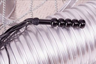 Черная многохвостовая плеть с пластмассовой ручкой (01369000000000000) - изображение 1