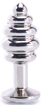 Анальна пробка Metal Worx Mini Ribbed Plug (16099000000000000) - зображення 3
