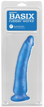 Фаллоимитатор Pipedream Basix Rubber Works Slim 7 цвет голубой (08542008000000000) - изображение 3