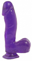 Фалоімітатор на присоску фіолетовий Pipedream Basix Rubber Works - 6.5 Dong with Suction Cup, 17 см (08535 трлн) - зображення 1
