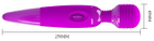 Вибромассажер Pretty Love Power Wand цвет фиолетовый (18300017000000000) - изображение 6