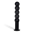 Стеклянная анальная цепь Black Berry Anal Beads, 18.5 см (12113000000000000) - изображение 1