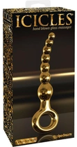 Скляний фалоімітатор-ялинка Pipedream Icicles Gold Edition G09 (18150000000000000) - зображення 5