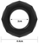 Ерекційне кільце Power Plus Cock Ring Series колір чорний (18906005000000000) - зображення 7