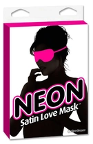 Маска на очі Neon Satin Love Mask колір рожевий (16061016000000000) - зображення 1