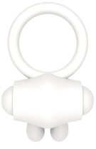 Ерекційне кільце з вібрацією Power Clit Cockring Rabbit колір білий (18928004000000000) - зображення 2