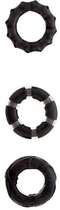 Набір эрекционных кілець Menzstuff Stretchy Cock Rings колір чорний (16249005000000000) - зображення 1