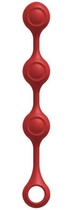 Анальні буси Doc Johnson Kink - Anal Essentials Weighted Silicone Anal Balls колір червоний (21818015000000000) - зображення 1