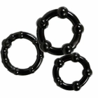 Набор из трех черных гелевых эрекционных колец Stay Hard (00846000000000000) - изображение 1