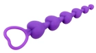 Анальная цепочка Chisa Novelties Heart Booty Beads цвет фиолетовый (20021017000000000) - изображение 3