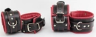 Чорно-червоний комплект наручників і поножі Scappa розмір S (21675000005000000) - зображення 1