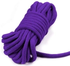 Бондажная мотузка Fetish Bondage Rope 10м колір фіолетовий (18950017000000000) - зображення 4