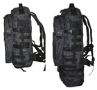 Тактичний туристичний супер-міцний рюкзак трансформер з поясним ременем 40-60 літрів Атакс Кордура 1200 ден. 5.15.b - зображення 3