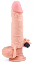 Насадка на пенис с вибрацией Pleasure X-Tender Series Perfect for 4,5-6 inches Erect Penis цвет телесный (18914026000000000) - изображение 5