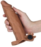 Насадка на пеніс з вібрацією Pleasure X-Tender Series Perfect for 5-6.5 inches Erect Penis колір коричневий (+18913014000000000) - зображення 7
