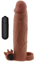 Насадка на пеніс з вібрацією Pleasure X-Tender Series Perfect for 5-6.5 inches Erect Penis колір коричневий (18910014000000000) - зображення 1