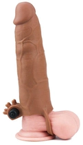Насадка на пеніс з вібрацією Pleasure X-Tender Series Perfect for 5-6.5 inches Erect Penis колір коричневий (18910014000000000) - зображення 5