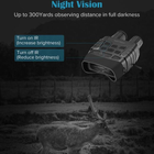 Прилад нічного бачення - бінокль із дальністю до 250 метрів, 4Х кратним наближенням та відео/фото записом Boblov NV3180 (100630) - зображення 3