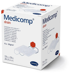 Серветки з нетканого матеріалу з надрізом Medicomp drain 7,5см x 7,5см 2шт - зображення 1
