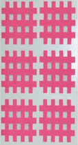 Крос тейп тип В, DL Cross Tape В 2х3 (спіральний тейп) 20 аркушів/упаковка рожевий - зображення 1