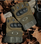Перчатки без пальців штурмові тактичні чоловічі (AC-7311-Green-M) - зображення 9