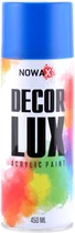 Акрилова спрей-фарба Nowax DecorLux 450 мл Блакитний (SKY BLUE/RAL+5015) (NX48032)