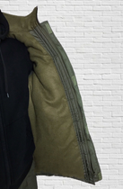 Куртка зимова до -20 Mavens "Хакі НГУ", з липучками для шевронів, куртка бушлат для полювання та риболовлі, розмір 56 - зображення 3
