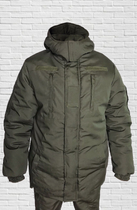 Куртка зимняя до -20 Mavens "Хаки НГУ", с липучками для шевронов, куртка бушлат для охоты и рыбалки, размер 52 - изображение 1