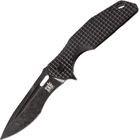 Нож складной SKIF Defender II BSW (длина: 224мм, лезвие: 97мм, черное), черный - изображение 1