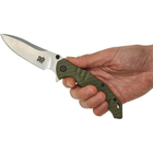 Нож складной SKIF Adventure II SW (длина: 223мм, лезвие: 97мм), оливковый - изображение 5