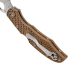 Нож складной Spyderco Byrd Cara Cara 2 (длина: 217мм, лезвие: 95мм), коричневый - изображение 5