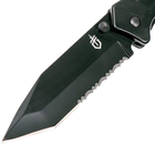 Нож складной Gerber Paraframe 2 Tanto полусеррейтор (длина: 207мм, лезвие: 89мм, черное), черный - изображение 2