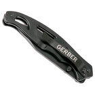 Нож складной Gerber Paraframe 2 Tanto полусеррейтор (длина: 207мм, лезвие: 89мм, черное), черный - изображение 4