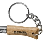 2 в 1 - нож складной + брелок Opinel Keychain №2 Inox (длина: 80мм, лезвие: 35мм), граб - изображение 3