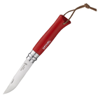 Нож складной Opinel №8 Trekking (длина: 195мм, лезвие: 85мм), красный - изображение 1