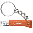2 в 1 - нож складной + брелок Opinel Keychain №2 Inox (длина: 80мм, лезвие: 35мм), оранжевый - изображение 3