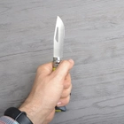 Нож складной Opinel №8 Outdoor полусеррейтор (длина: 190мм, лезвие: 85мм), зеленый - изображение 9