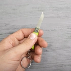 2 в 1 - нож складной + брелок Opinel Keychain №2 Inox (длина: 80мм, лезвие: 35мм), салатовый - изображение 5