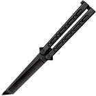 Нож бабочка, балисонг Cold Steel FGX Balisong Tanto (длина: 279мм, лезвие: 127мм, черное), черный - изображение 1