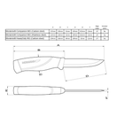 Нож Morakniv Companion Green Heavy Duty MG, углеродистая сталь, 12494 - изображение 7