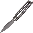 Ніж Artisan Kinetic Balisong, D2, G10 Curved black (1823PL-BKC)