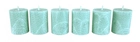 Набор свечей из пальмового воска CandlesBio Palm wax 5,5х7 см 6 штук Изумруд (WP 04 - 55/70) - изображение 1