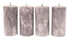 Набор свечей из пальмового воска CandlesBio Palm wax 5,5х11 см 4 штуки Черный (WP 11 - 55/110) - изображение 1