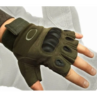 Мужские перчатки тактические Oakley беспалые зеленые размер М окружность ладони 19-21 см (EI-711-V) - изображение 6