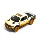 Детская инерционная машинка Kinsmart Ford F-150 SVT Raptor металлическая 1:46 Белая (KT5365WY)