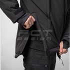 Куртка тактическая FCTdesign зимняя Патрол Софтшелл 48-50 черная - изображение 10