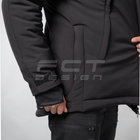 Куртка тактическая FCTdesign зимняя Патрол Софтшелл 60-62 черная - изображение 9