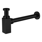 Сифон для умывальника VOLLE колбовый латунь впуск 1 1/4" черный 9000.094104